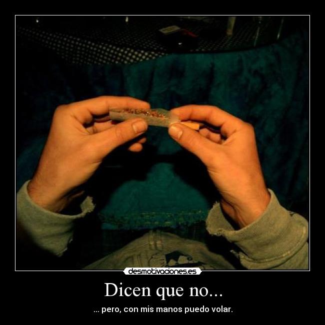 Dicen que no... - ... pero, con mis manos puedo volar.