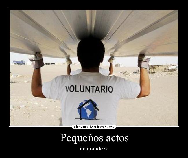 Pequeños actos -