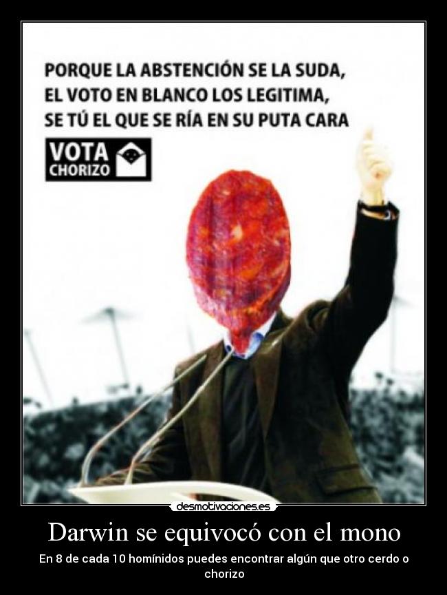 carteles nart politica actual quiero spider cerdo presidente menos reire con el desmotivaciones