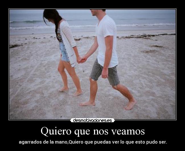 Quiero que nos veamos -