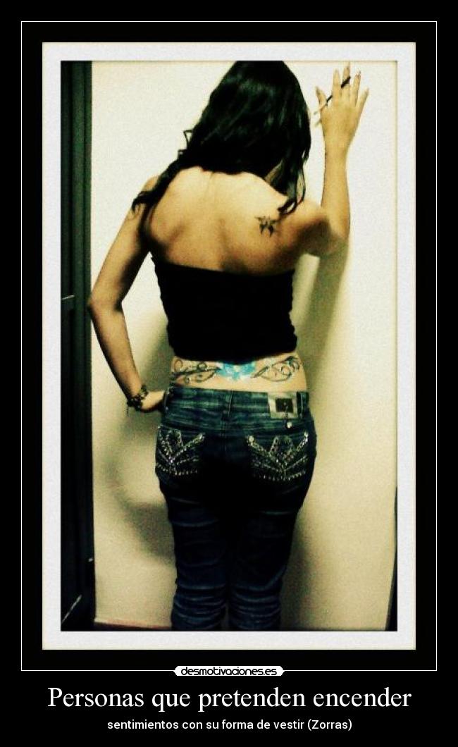 Personas que pretenden encender -