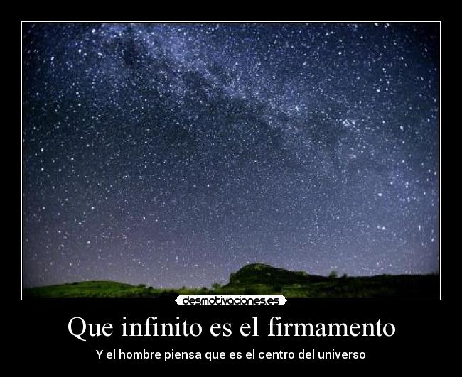 Que infinito es el firmamento - 