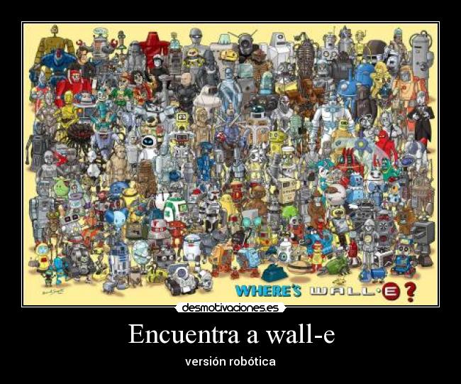 Encuentra a wall-e - versión robótica