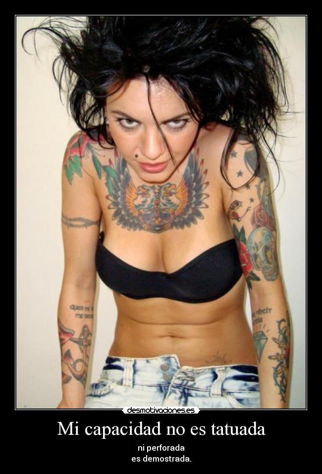 Mi capacidad no es tatuada -