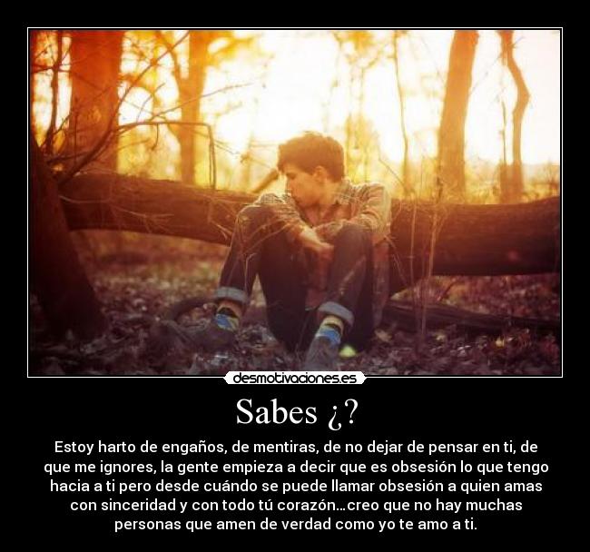 Sabes ¿? -