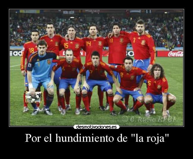 Por el hundimiento de la roja - 