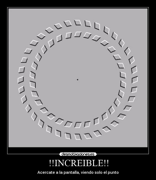 !!INCREIBLE!! - Acercate a la pantalla, viendo solo el punto