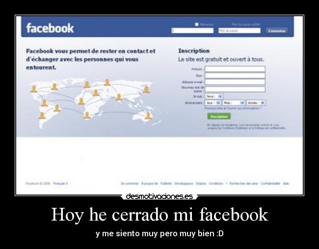 Hoy he cerrado mi facebook - y me siento muy pero muy bien :D