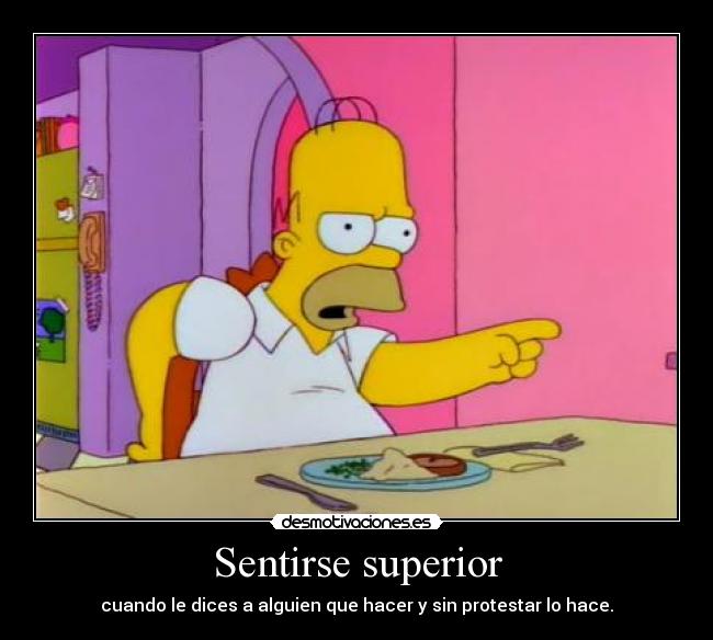 Sentirse superior -