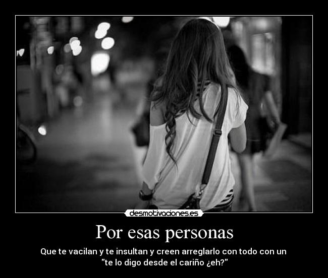 Por esas personas - 