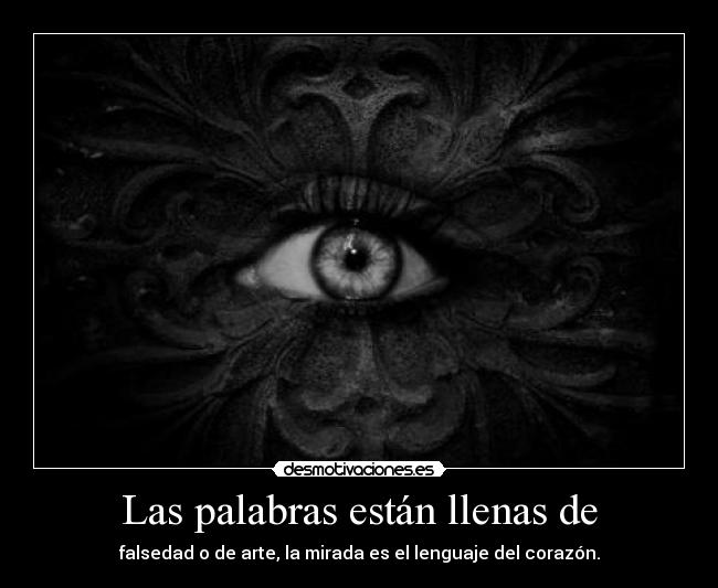 Las palabras están llenas de -