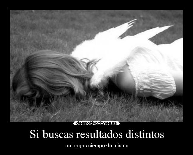 Si buscas resultados distintos -