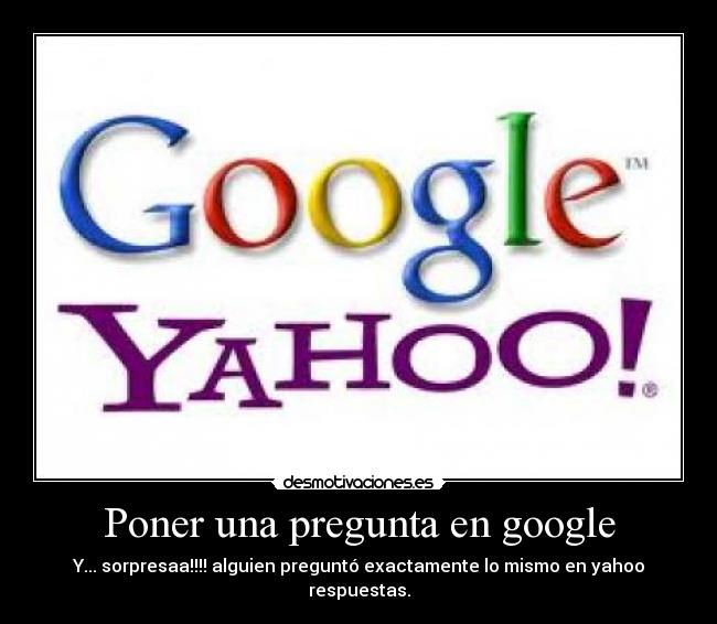 Poner una pregunta en google -