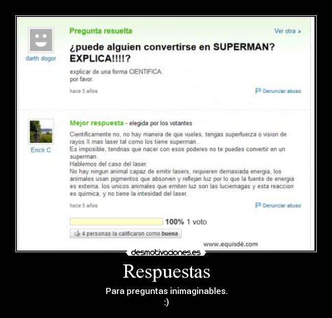 carteles yahoo respuestas ajaja preguntas responder super man bat man desmotivaciones