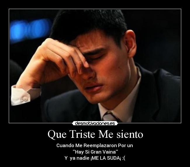 carteles yao ming meme triste hay desmotivaciones