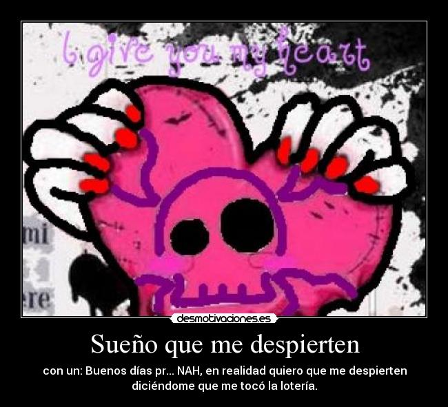 Sueño que me despierten - 