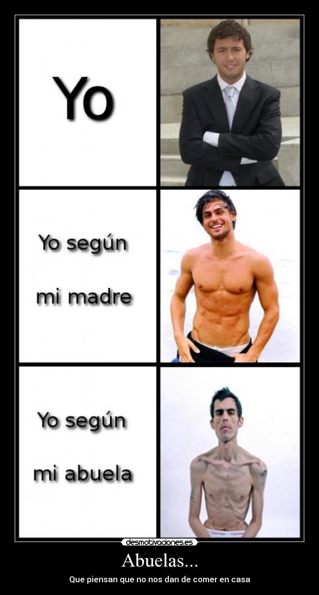 Abuelas... - Que piensan que no nos dan de comer en casa