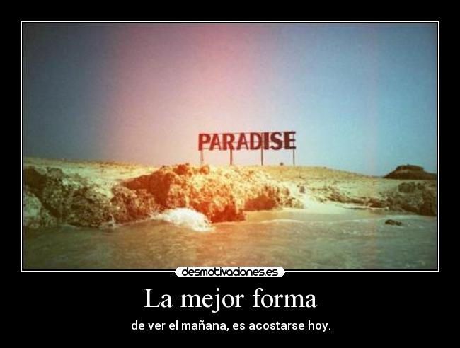 carteles paradise desmotivaciones