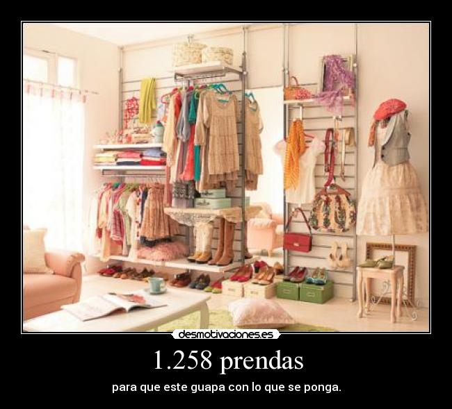 1.258 prendas - para que este guapa con lo que se ponga.