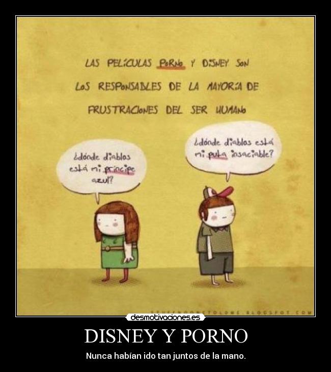 DISNEY Y PORNO - Nunca habían ido tan juntos de la mano.