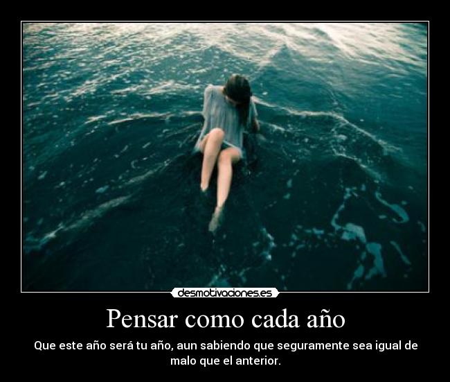 Pensar como cada año -