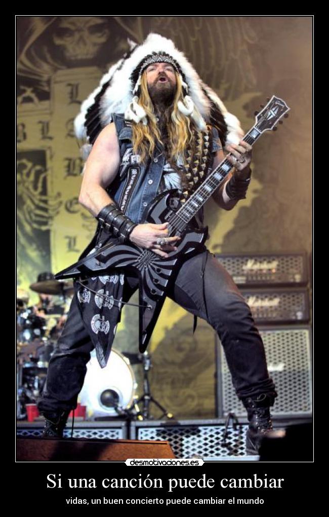Si una canción puede cambiar - vidas, un buen concierto puede cambiar el mundo