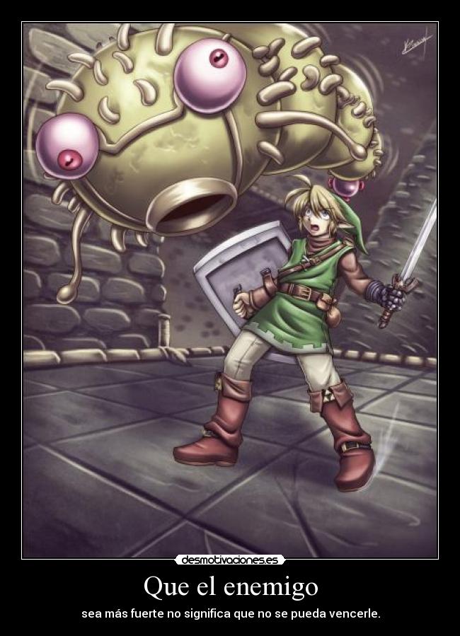 carteles enemigo link thelegendofzelda que enemigo desmotivaciones