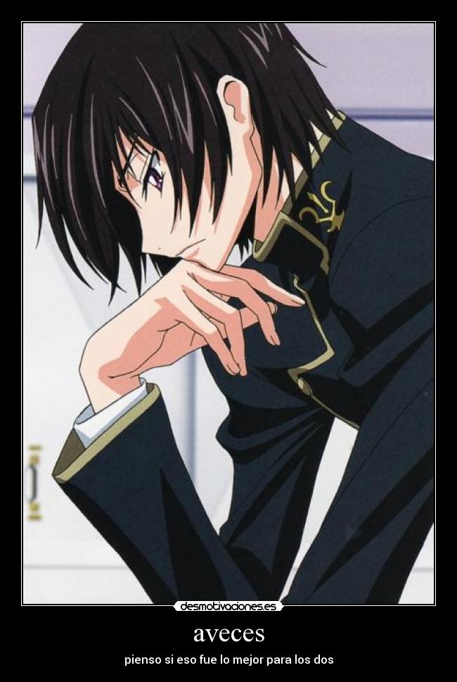 aveces - pienso si eso fue lo mejor para los dos