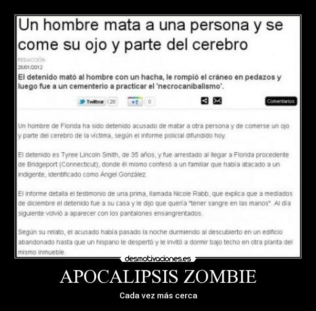 APOCALIPSIS ZOMBIE - Cada vez más cerca
