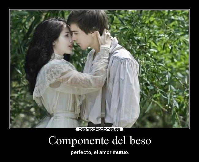 Componente del beso - perfecto, el amor mutuo.