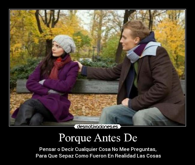 Porque Antes De - 