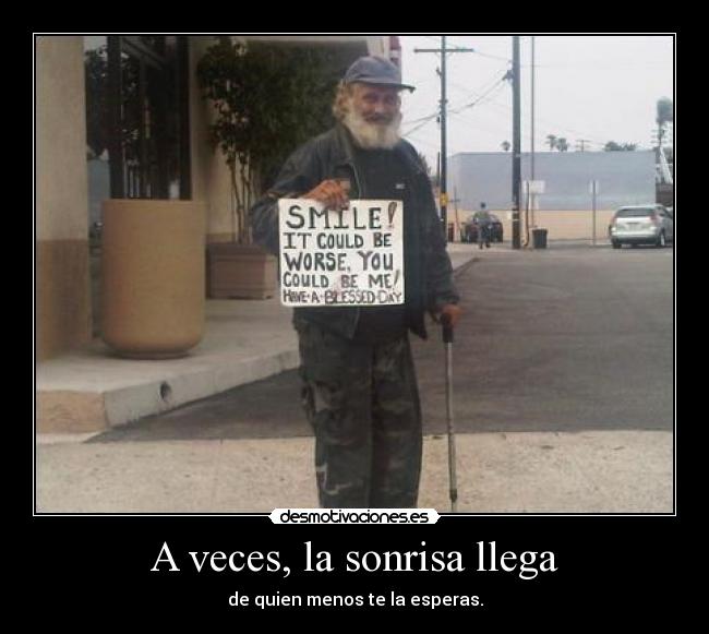 A veces, la sonrisa llega - 