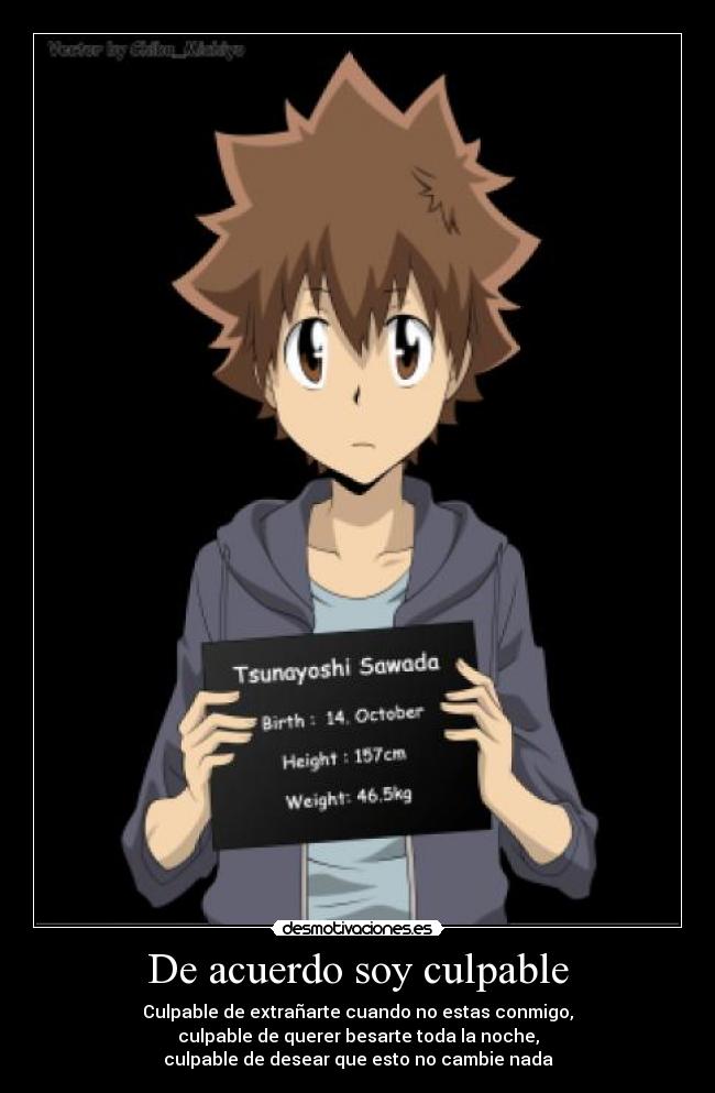 De acuerdo soy culpable -