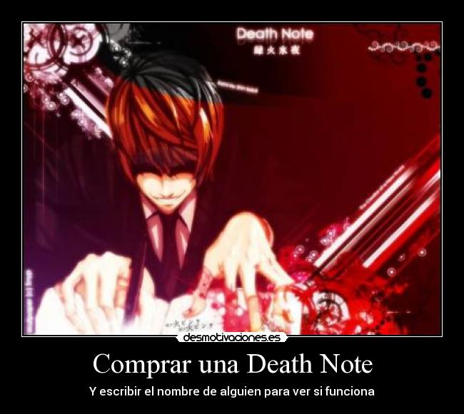 Comprar una Death Note -