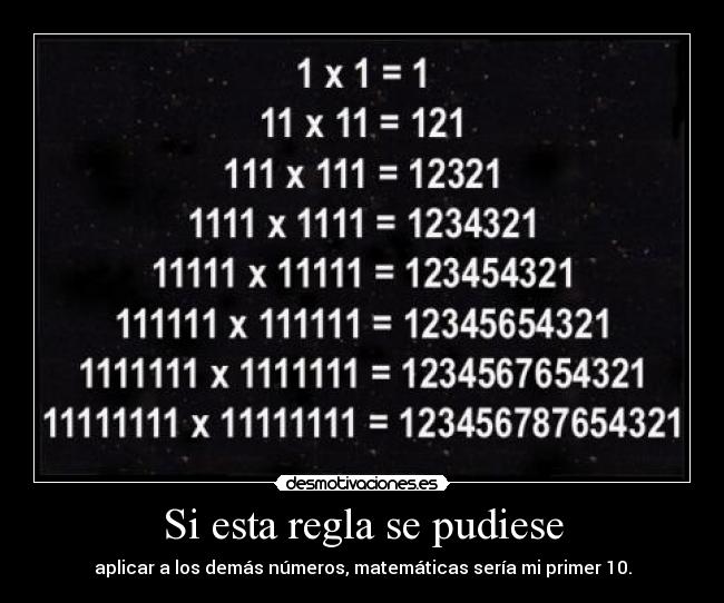 Si esta regla se pudiese -