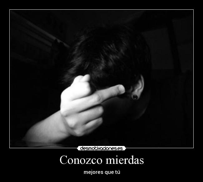 Conozco mierdas -