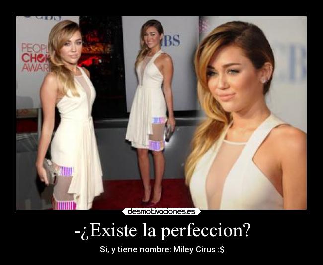 -¿Existe la perfeccion? - Si, y tiene nombre: Miley Cirus :$