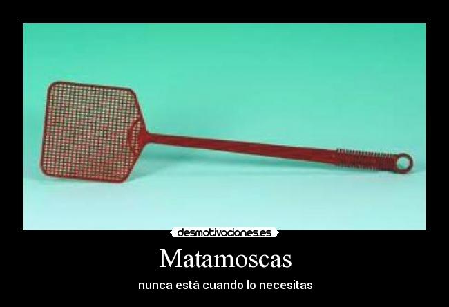 Matamoscas - nunca está cuando lo necesitas