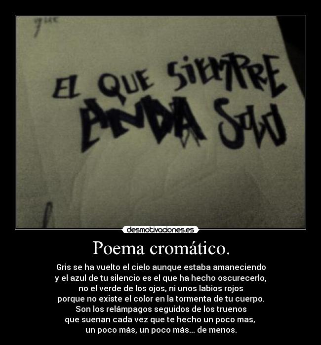 Poema cromático. -
