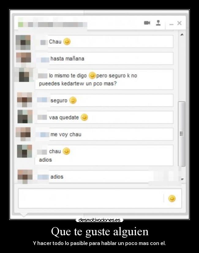 Que te guste alguien -