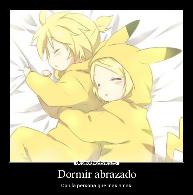 Dormir abrazado -