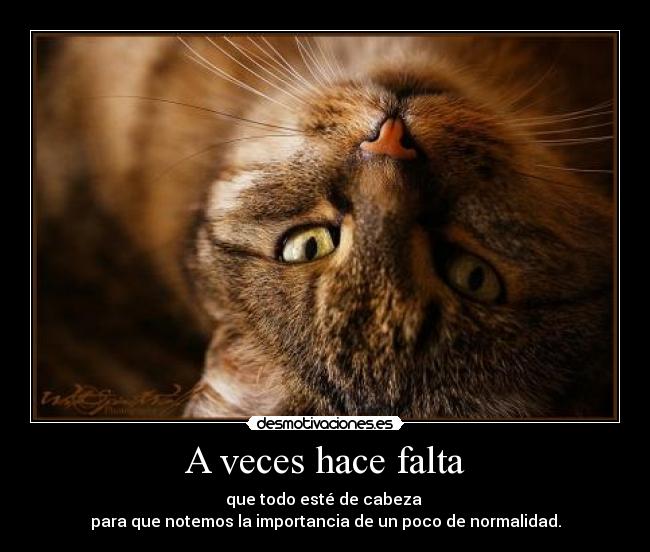 A veces hace falta -