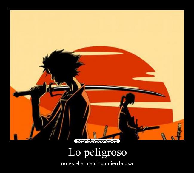 carteles anime manga samurai champloo combate desmotivaciones