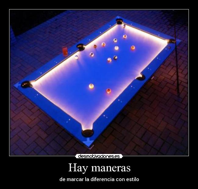 Hay maneras - 