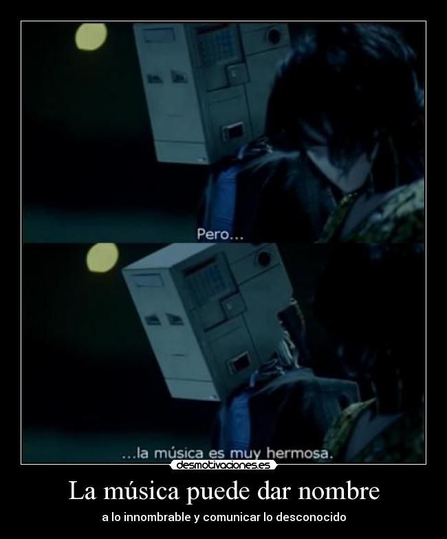 La música puede dar nombre -