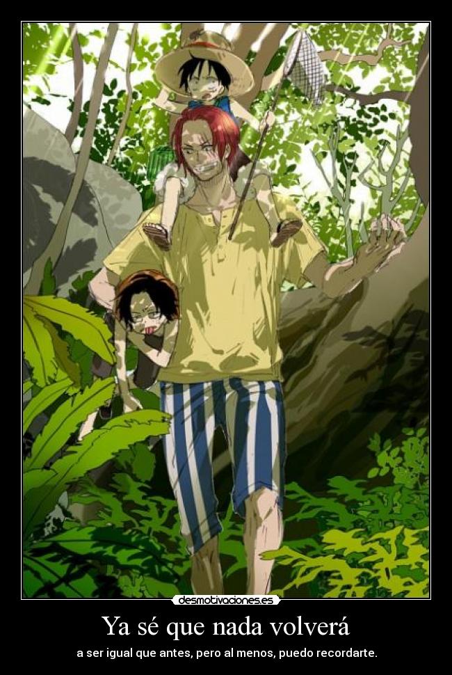 Ya sé que nada volverá -
