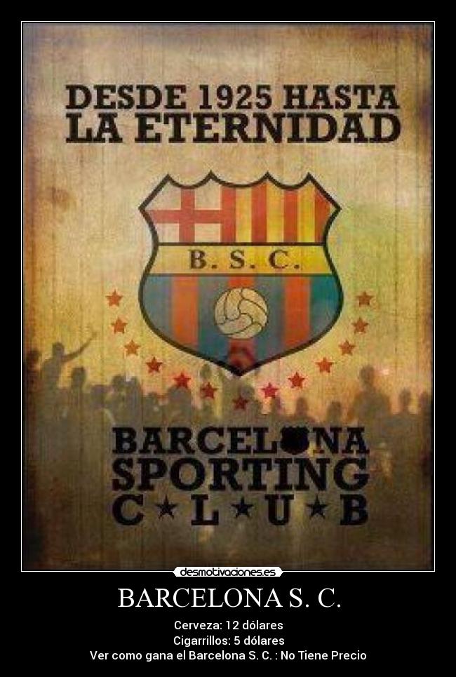 BARCELONA S. C. - 