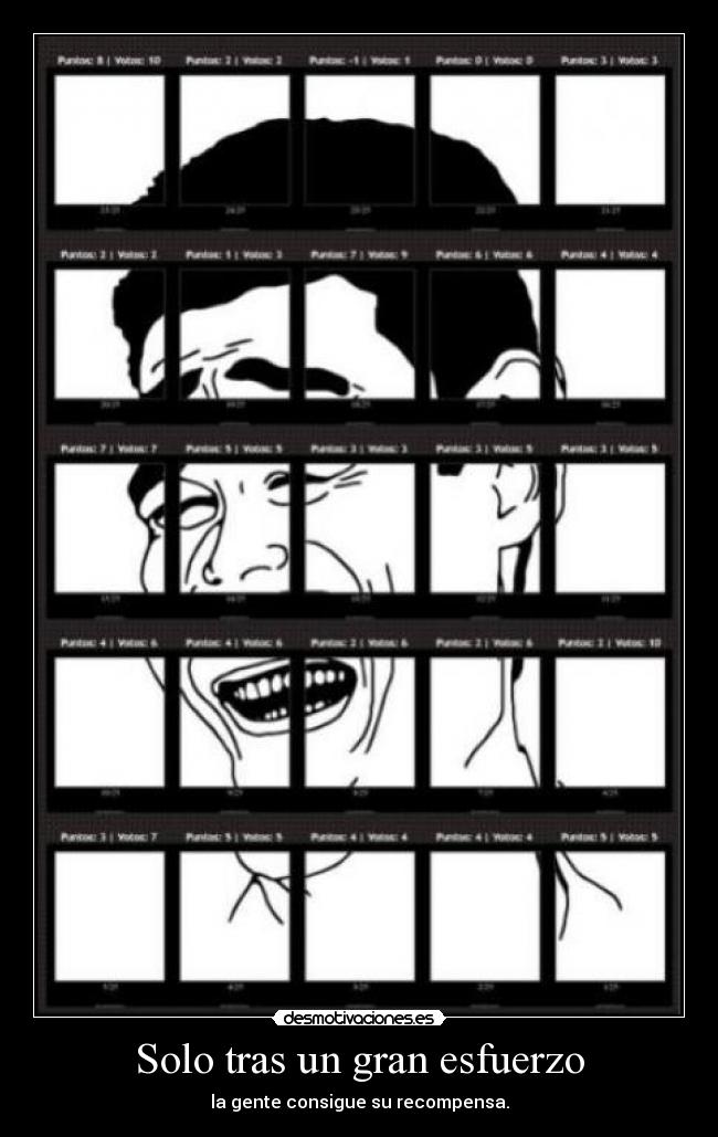 Solo tras un gran esfuerzo -