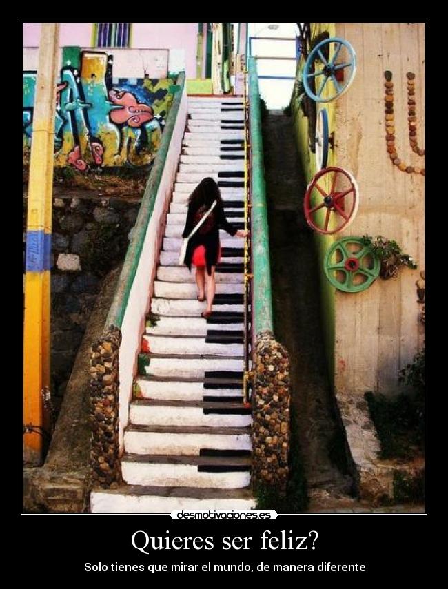 Quieres ser feliz? - Solo tienes que mirar el mundo, de manera diferente