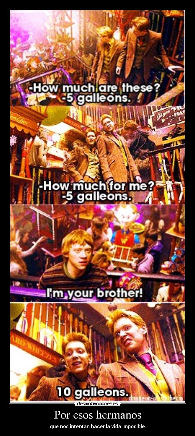 Por esos hermanos -